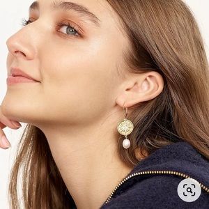 J. Crew - Soleil coin pearl drop earrings